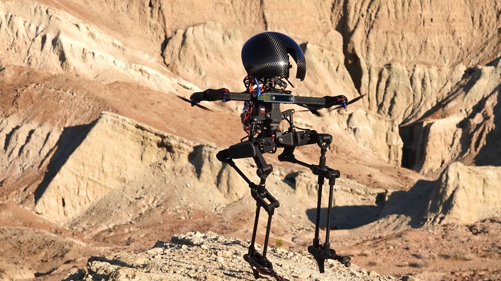 Picture of LEONARDO, the bipedal robot.