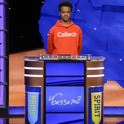 Photo of Toussaint at Jeopardy podium