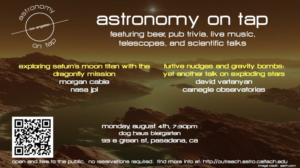Poster for Astronomy on Tap