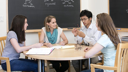 sarah reisman with students