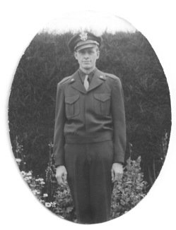 Francis Clauser, in uniform for Operation Paperclip, 1945.