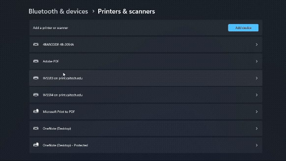 Print Instructions - Remove Printer