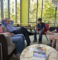 Students and faculty meeting