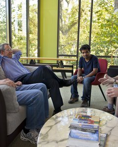 Students and faculty meeting