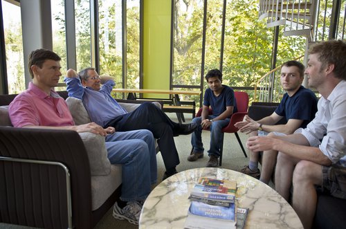 Students and faculty meeting