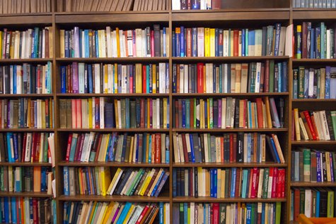 Photos of Books on a Shelf