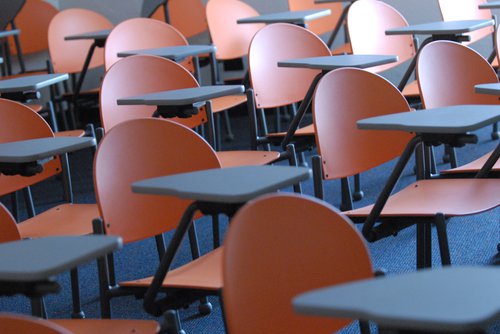 Photo of Empty Desks