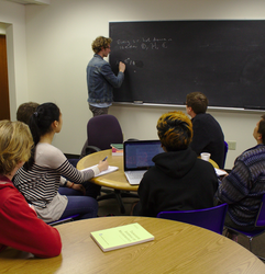 Picture of Students Collaborating on Math