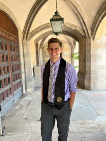 Andrew Laeuger, physics graduate student