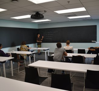 students in Linde classroom