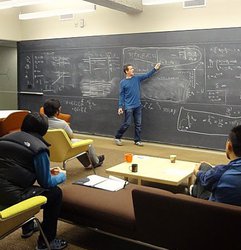 Physics Theory group at chalkbaord