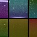 Starry images fill different colored squares -- the detectors.