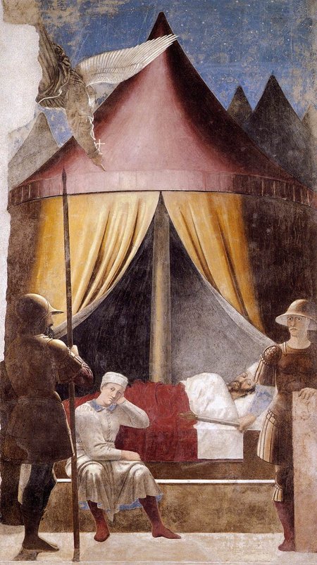 Italian painting of Constantine's dream