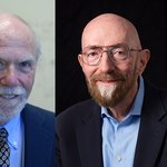 photo of Barry Barish and Kip Thorne