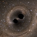 artist's conception of the merger of two black holes