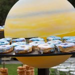 photo of donut display at Cassini Finale event