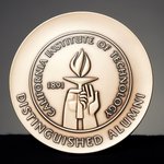 photo of the Distinguished Alumni Award medal