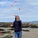 David Conlon juggling in Dublin, Ireland.