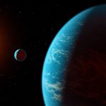 Artist's visualization of an exoplanetary system