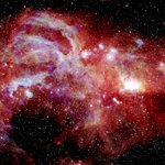 Infrared image of galactic center