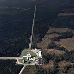 Aerial photograph of LIGO Livingston facility