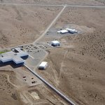 aerial photo of the LIGO facility in Hanford, Washington