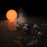 Abstract Concept of TRAPPIST-1 System