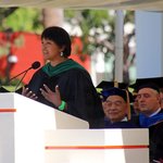 photo of Mae Jemison speaking at Caltech's 2017 Commencement